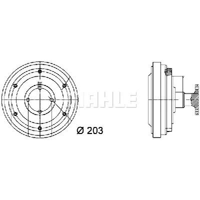 Kvačilo, ventilator hladnjaka MAHLE CFC 37 000P IC-G08DOK