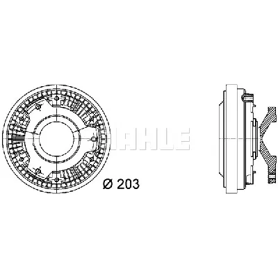 Kvačilo, ventilator hladnjaka MAHLE CFC 40 000P IC-G08DON