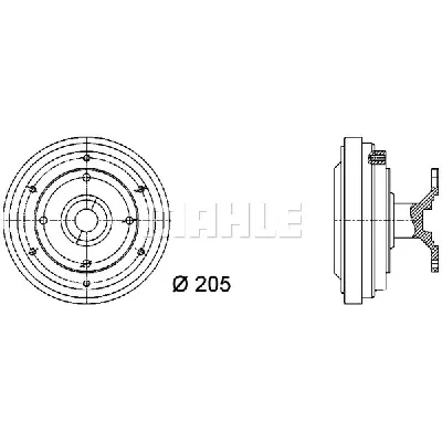 Kvačilo, ventilator hladnjaka MAHLE CFC 41 000P IC-G08DOO