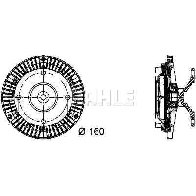 Kvačilo, ventilator hladnjaka MAHLE CFC 50 000P IC-G08DP1