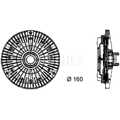 Kvačilo, ventilator hladnjaka MAHLE CFC 55 000P IC-G08DP8