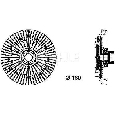 Kvačilo, ventilator hladnjaka MAHLE CFC 58 000P IC-G08DPB