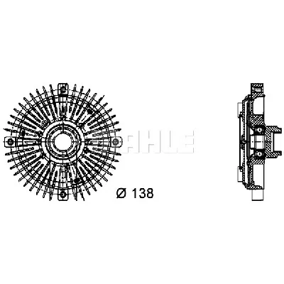 Kvačilo, ventilator hladnjaka MAHLE CFC 64 000P IC-G08DPH