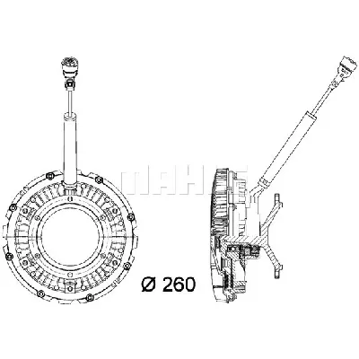 Kvačilo, ventilator hladnjaka MAHLE CFC 90 000P IC-G08DQC