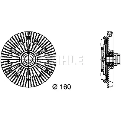 Kvačilo, ventilator hladnjaka MAHLE CFC 94 000P IC-G08DQH