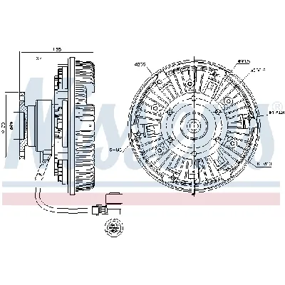 Kvačilo, ventilator hladnjaka NISSENS NIS 86077 IC-DC2118