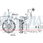 Kvačilo, ventilator hladnjaka NISSENS NIS 86079 IC-DC2111