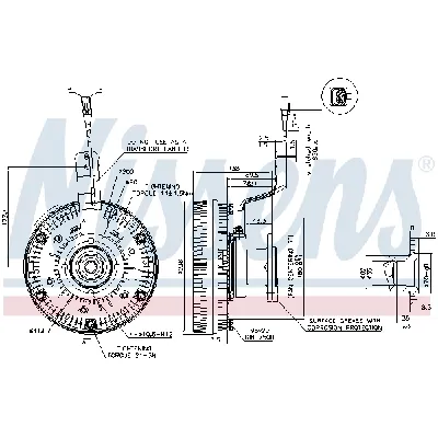 Kvačilo, ventilator hladnjaka NISSENS NIS 86079 IC-DC2111