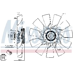 Kvačilo, ventilator hladnjaka NISSENS NIS 86131 IC-E5BBF9