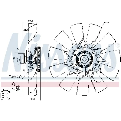 Kvačilo, ventilator hladnjaka NISSENS NIS 86131 IC-E5BBF9