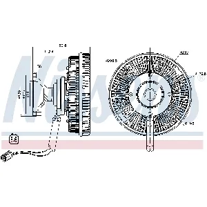 Kvačilo, ventilator hladnjaka NISSENS NIS 86143 IC-G0Q9JV