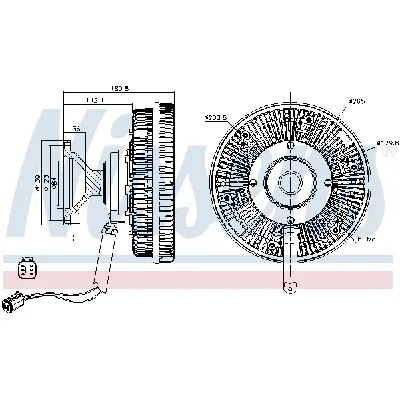 Kvačilo, ventilator hladnjaka NISSENS NIS 86143 IC-G0Q9JV