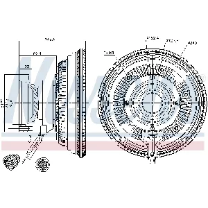 Kvačilo, ventilator hladnjaka NISSENS NIS 86150 IC-E5BBE6