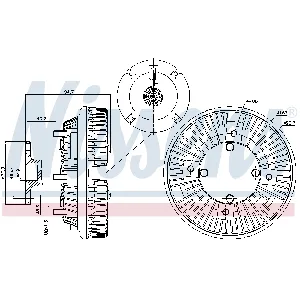 Kvačilo, ventilator hladnjaka NISSENS NIS 86226 IC-G0O1F7