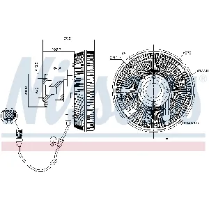 Kvačilo, ventilator hladnjaka NISSENS NIS 86228 IC-G0O1FC