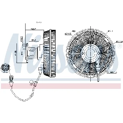 Kvačilo, ventilator hladnjaka NISSENS NIS 86228 IC-G0O1FC