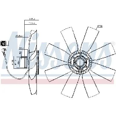 Kvačilo, ventilator hladnjaka NISSENS NIS 86236 IC-G0YJNH