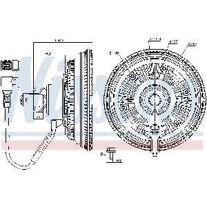 Kvačilo, ventilator hladnjaka NISSENS NIS 86237 IC-G0YJJP