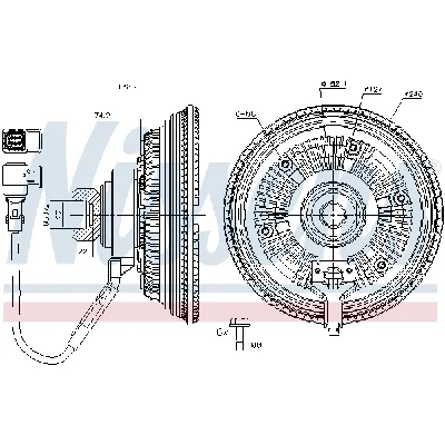 Kvačilo, ventilator hladnjaka NISSENS NIS 86237 IC-G0YJJP