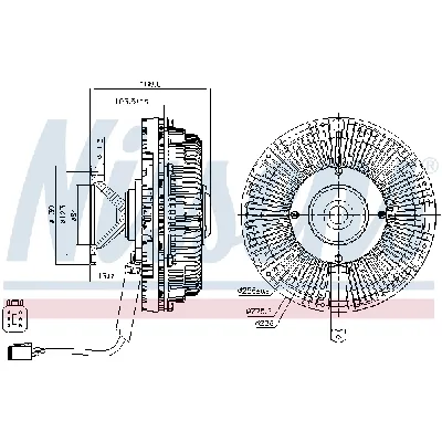 Kvačilo, ventilator hladnjaka NISSENS NIS 86243 IC-G0YJJ0