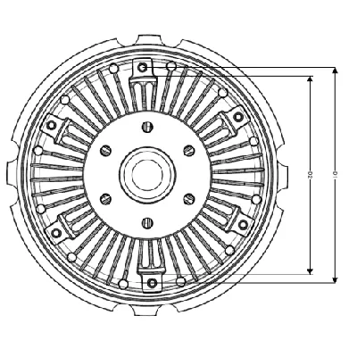 Kvačilo, ventilator hladnjaka NRF NRF 49006 IC-D12FEA