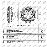 Kvačilo, ventilator hladnjaka NRF NRF 49013 IC-D25929