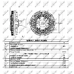 Kvačilo, ventilator hladnjaka NRF NRF 49017 IC-D25943