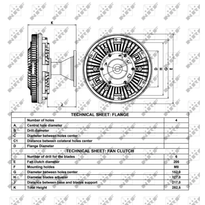 Kvačilo, ventilator hladnjaka NRF NRF 49029 IC-D133A1