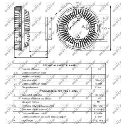 Kvačilo, ventilator hladnjaka NRF NRF 49089 IC-D8C517