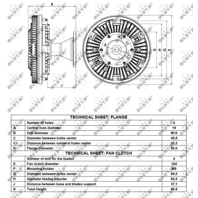 Kvačilo, ventilator hladnjaka NRF NRF 49091 IC-D756F8