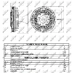 Kvačilo, ventilator hladnjaka NRF NRF 49117 IC-DC3956