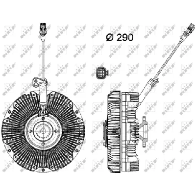 Kvačilo, ventilator hladnjaka NRF NRF 49168 IC-DE2681