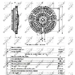 Kvačilo, ventilator hladnjaka NRF NRF 49532 IC-D756CA