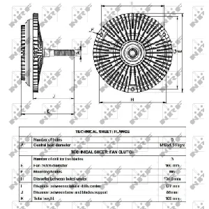 Kvačilo, ventilator hladnjaka NRF NRF 49534 IC-D756CC