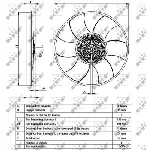 Kvačilo, ventilator hladnjaka NRF NRF 49539 IC-D756D1