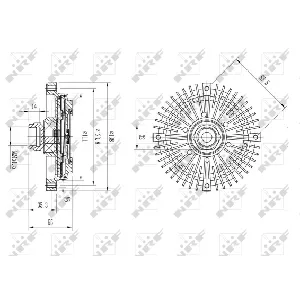 Kvačilo, ventilator hladnjaka NRF NRF 49567 IC-DF1CB9