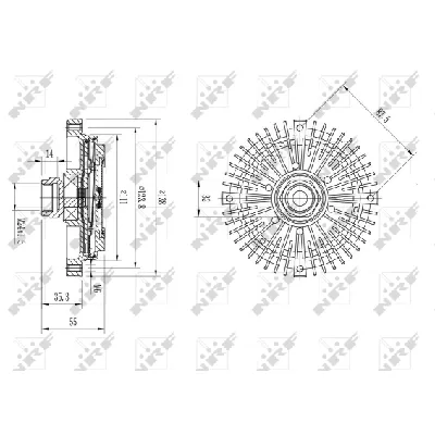 Kvačilo, ventilator hladnjaka NRF NRF 49567 IC-DF1CB9