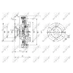 Kvačilo, ventilator hladnjaka NRF NRF 49572 IC-DF1CBC