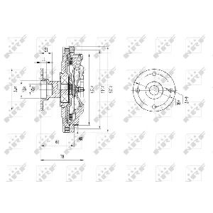 Kvačilo, ventilator hladnjaka NRF NRF 49573 IC-DF1CBD