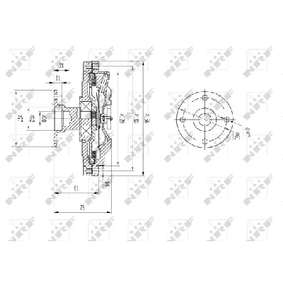 Kvačilo, ventilator hladnjaka NRF NRF 49573 IC-DF1CBD