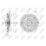 Kvačilo, ventilator hladnjaka NRF NRF 49575 IC-DF1CBE