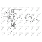 Kvačilo, ventilator hladnjaka NRF NRF 49576 IC-DF1CBF