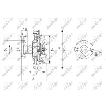 Kvačilo, ventilator hladnjaka NRF NRF 49578 IC-DF1BE4