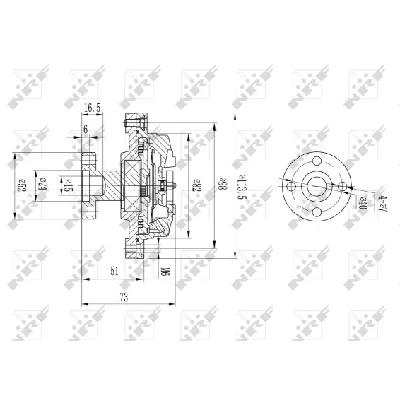 Kvačilo, ventilator hladnjaka NRF NRF 49578 IC-DF1BE4