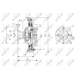 Kvačilo, ventilator hladnjaka NRF NRF 49579 IC-DF1BE5