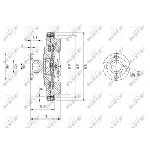 Kvačilo, ventilator hladnjaka NRF NRF 49580 IC-DF1BE6