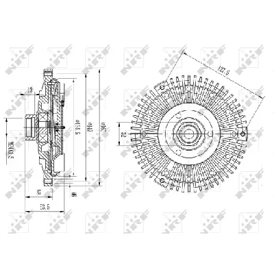 Kvačilo, ventilator hladnjaka NRF NRF 49581 IC-DF1BE7