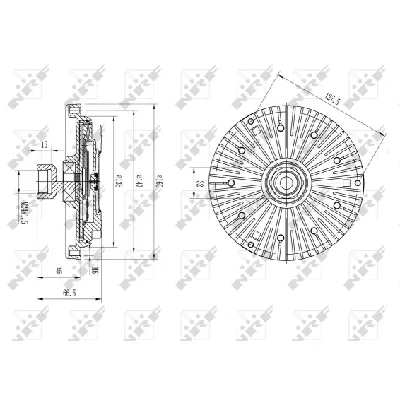 Kvačilo, ventilator hladnjaka NRF NRF 49582 IC-DF1BE8