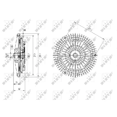 Kvačilo, ventilator hladnjaka NRF NRF 49583 IC-DF1BE9