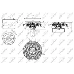 Kvačilo, ventilator hladnjaka NRF NRF 49584 IC-DF1BEA